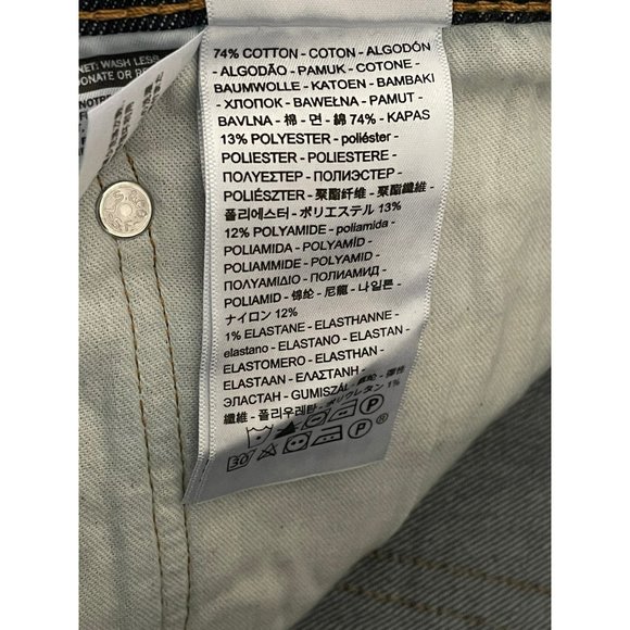 Levi’s Mens 501 Original Dark Wash Straight Fit Jeans - Picture 11 of 12